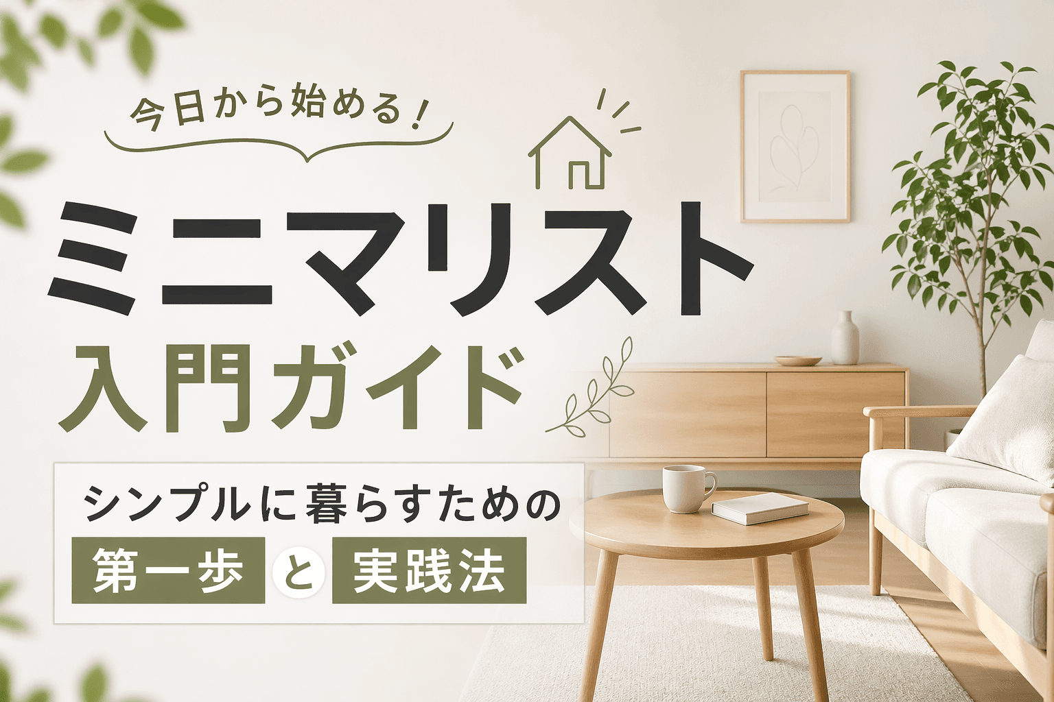 ミニマリスト入門ガイド|シンプルに暮らすための第一歩と実践法